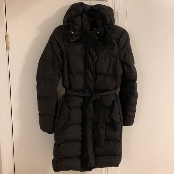 J. Crew Black Down Parka - Picture 1 of 7